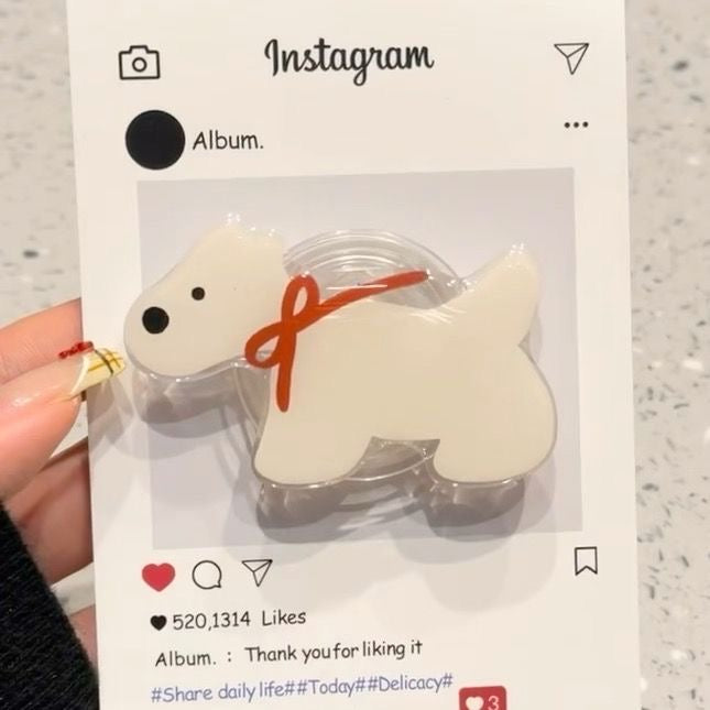 Adorable Animal-Shaped Acrylic Phone Grips
