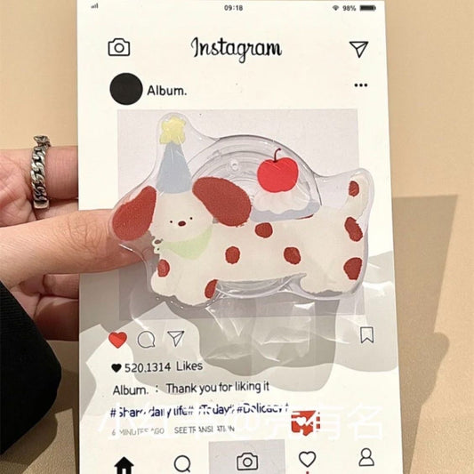 Adorable Animal-Shaped Acrylic Phone Grips