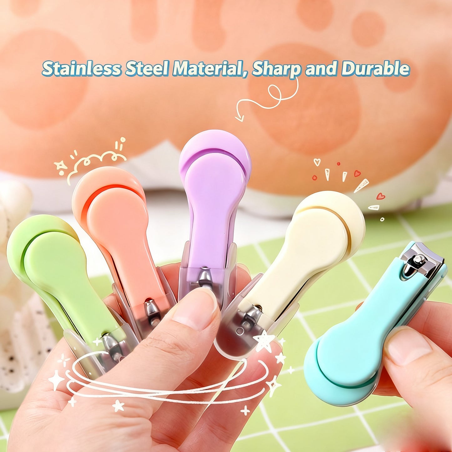 Pastel Macaron Nail Clippers