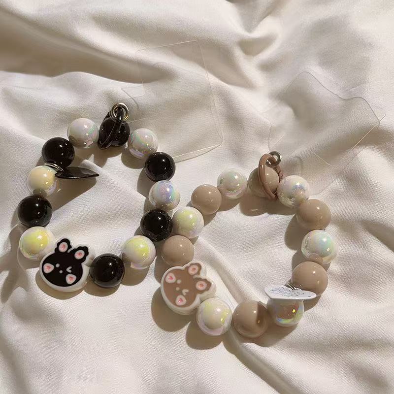 Cute Bunny Beaded Phone Charm Bracelets