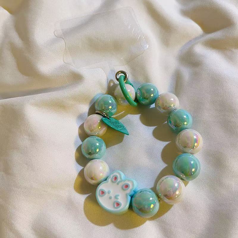 Cute Bunny Beaded Phone Charm Bracelets
