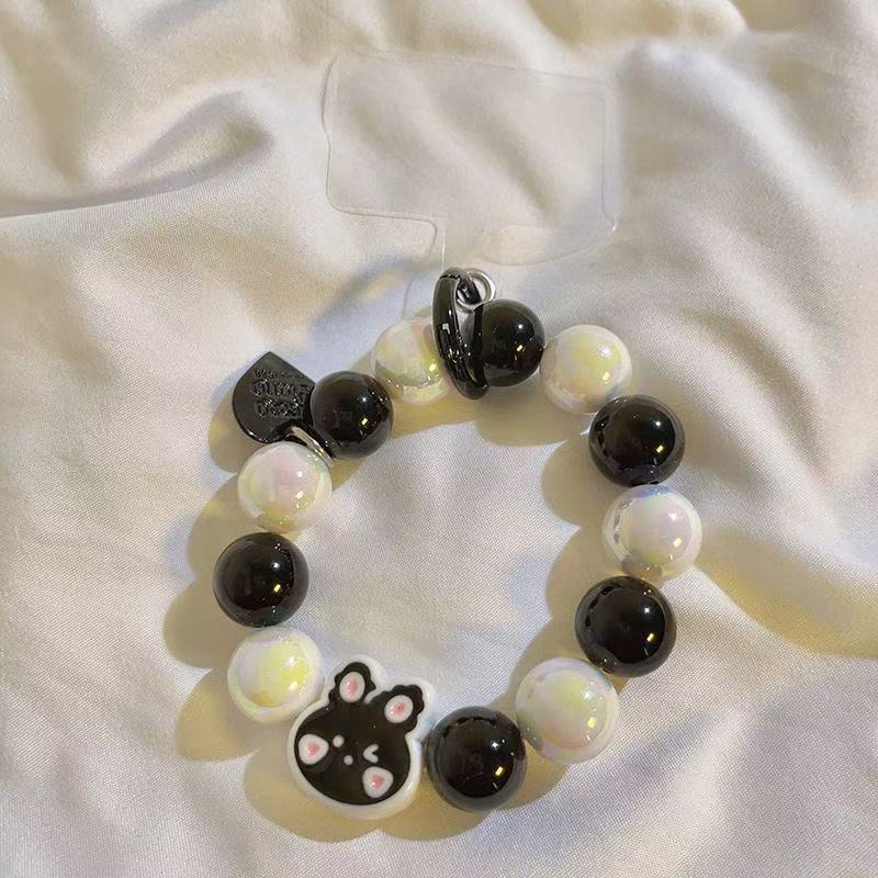 Cute Bunny Beaded Phone Charm Bracelets