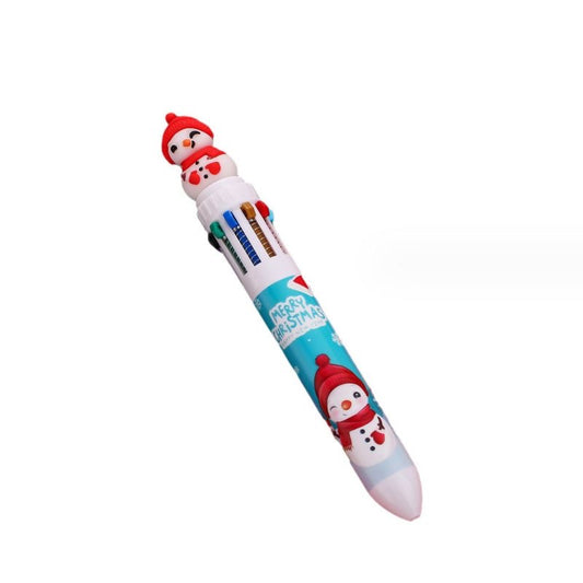 Christmas-Themed Multi-Color Pens (10-In-1)